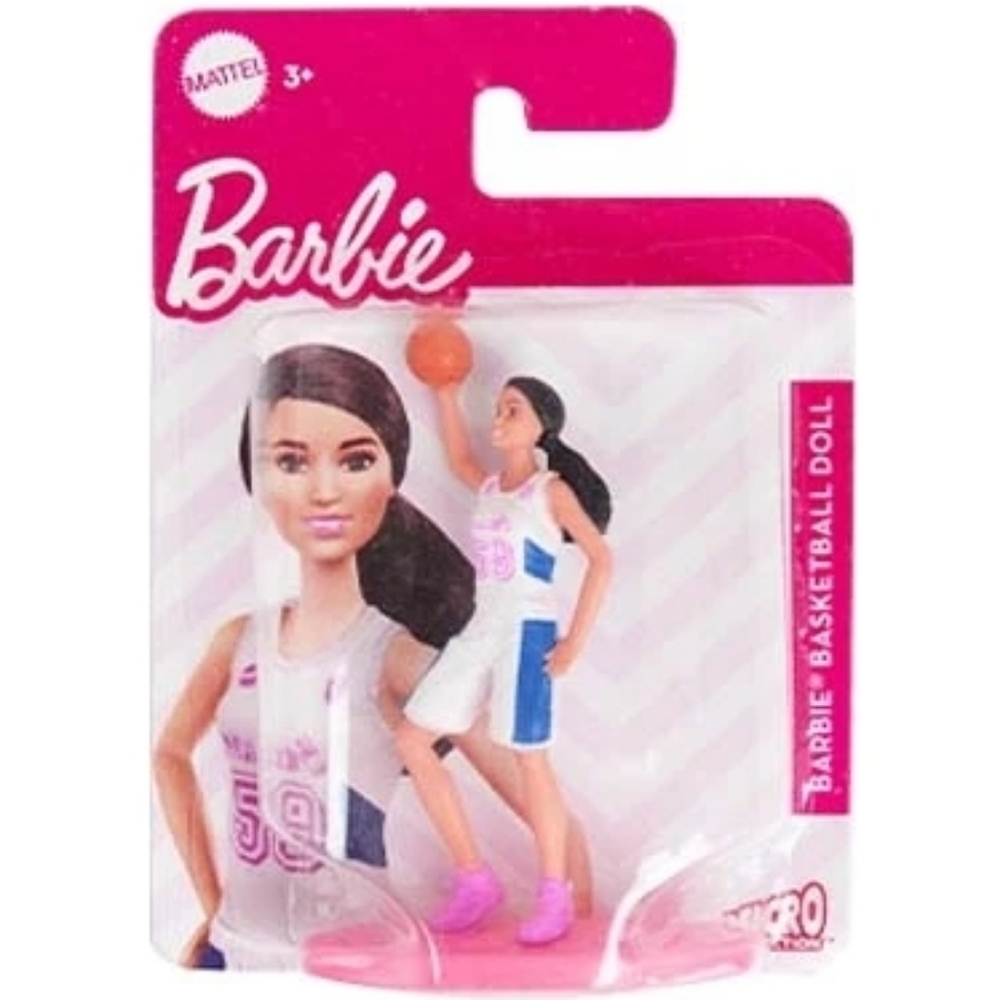 Brand New Mattel Micro Barbie 3" Basketball Doll Figurine